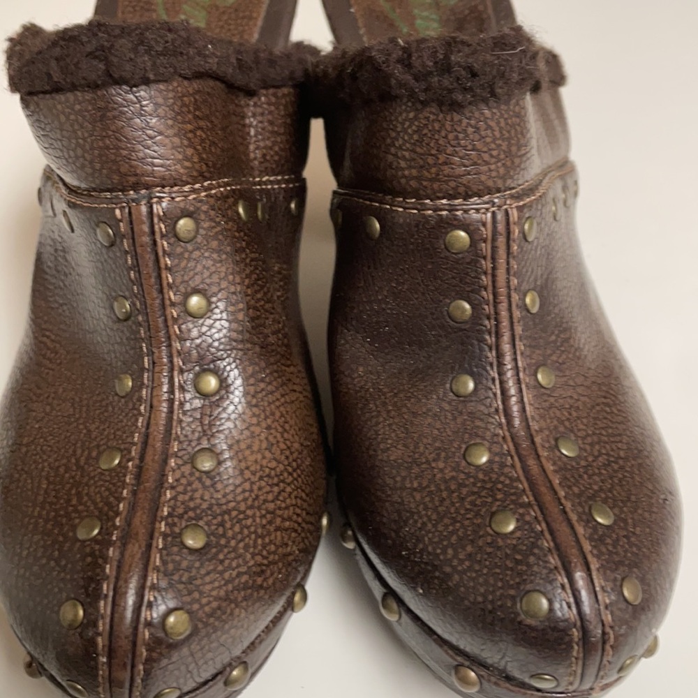 Candies Brown Clogs Size 6 - Picture 2 of 6